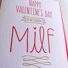 MILF Valentine's Day Card for Wife or Girlfriend