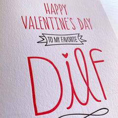 DILF Valentine's Day Card for Husband or Boyfriend