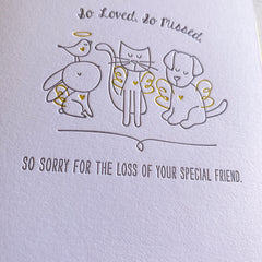 Pet Sympathy Card