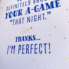 Funny Fathers Day Card - A-Game
