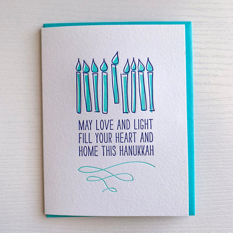 Love And Light Haunkkah Card