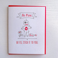 Funny Valentine Card Be Mine