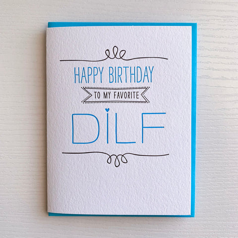 Favorite DILF Birthday Card