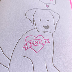Mother's Day Card From The Dog Mom Card