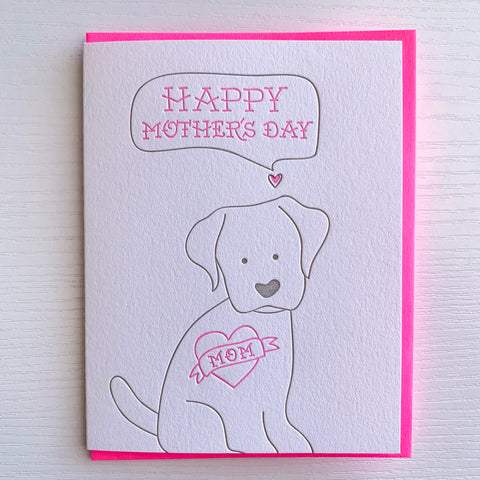 Mother's Day Card From The Dog Mom Card