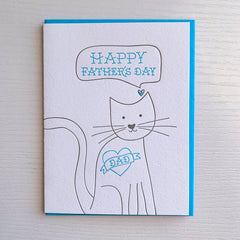 Father's Day Card for Cat Dad - Father's Day Card From Cat
