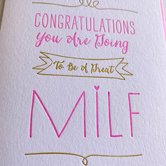 New Mom Going to be a great MILF Card