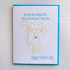 Father's Day Card From Cat