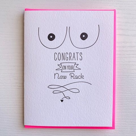 New Boobs Card - Congrats on Your New Rack