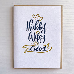 Wedding Card - Hubby and Wifey For Lifey
