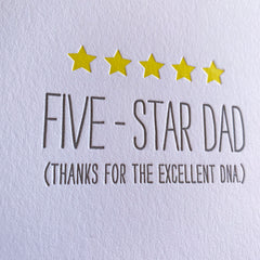 5-Star Dad Funny Father's Day Card