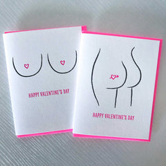 Booty Valentines Day Card Butt Card