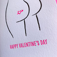 Booty Valentines Day Card Butt Card