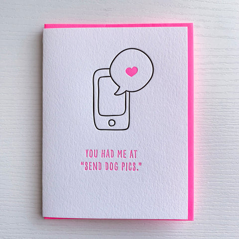 Send Dog Pics, Funny Valentine's Day Love Card