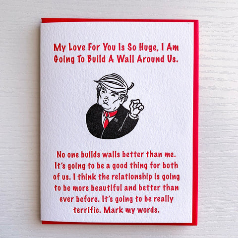 Funny Donald Trump Love Card
