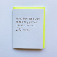 Cat Dad Fathers Day Card