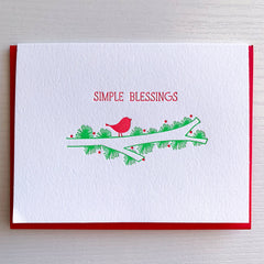 Simple Blessings Holiday Card